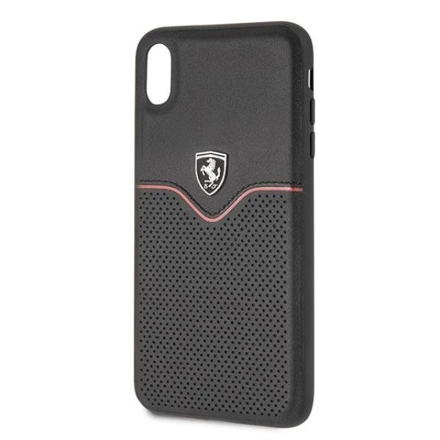 Чехол Ferrari для iPhone XS Max Off Track Victory Black (FEOVEHCI65BK)