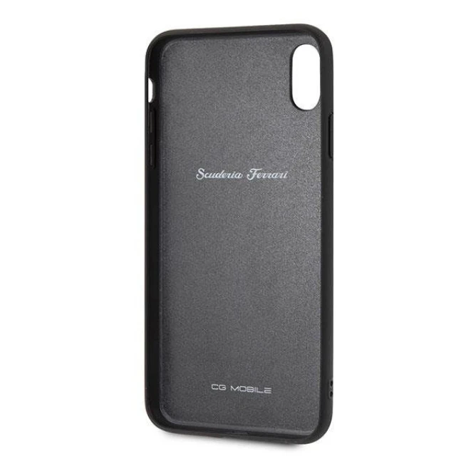 Чехол Ferrari для iPhone XS Max Off Track Victory Black (FEOVEHCI65BK)
