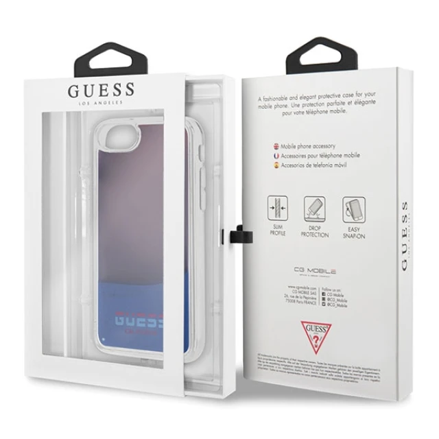 Чохол Guess California Glow In The Dark для iPhone 7 | 8 | SE 2020 Red (GUHCI8GLCRE)