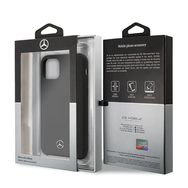 Чохол Mercedes Silicone Line для iPhone 11 Pro Black (MEHCN58SILBK)