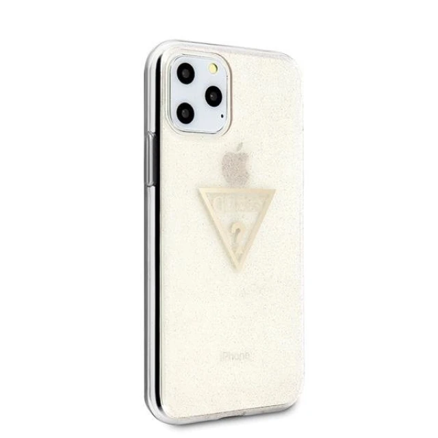 Чехол Guess Glitter Triangle для iPhone 11 Pro Gold (GUHCN58SGTLGO)