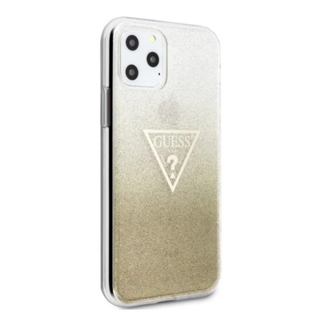 Чохол Guess Glitter Triangle для iPhone 11 Pro Max Gold (GUHCN65SGTLGO)
