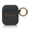 Чехол Guess Silicone Glitter для AirPods 2/1 Black (GUACCSILGLBK)