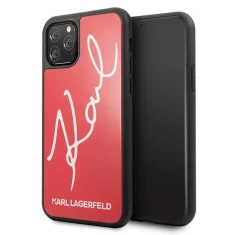 Чохол Karl Lagerfeld Signature Glitter для iPhone 11 Pro Max Red (KLHCN65DLKSRE)