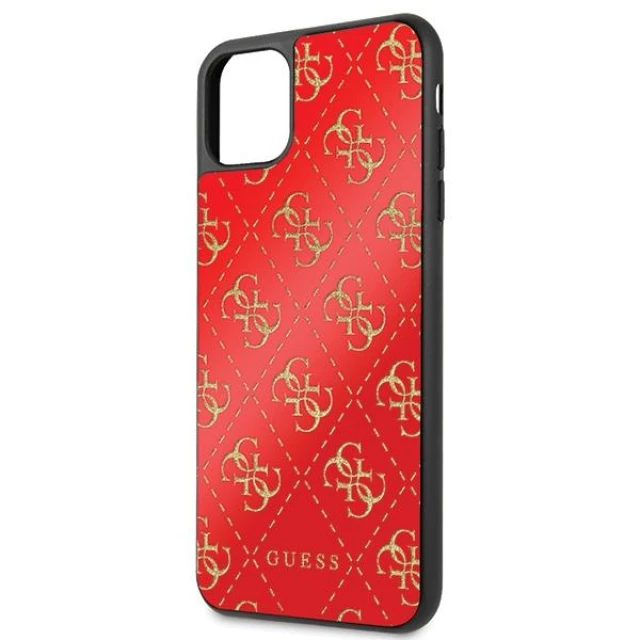 Чохол Guess 4G Double Layer Glitter для iPhone 11 Pro Max Red (GUHCN654GGPRE)