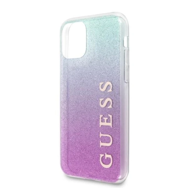 Чохол Guess Glitter Gradient для iPhone 11 Pro Max Pink/Blue (GUHCN65PCUGLPBL)