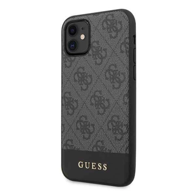 Чехол Guess 4G Stripe Collection для iPhone 11 Grey (GUHCN61G4GLGR)
