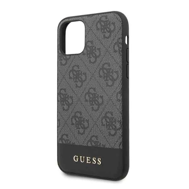 Чехол Guess 4G Stripe Collection для iPhone 11 Grey (GUHCN61G4GLGR)