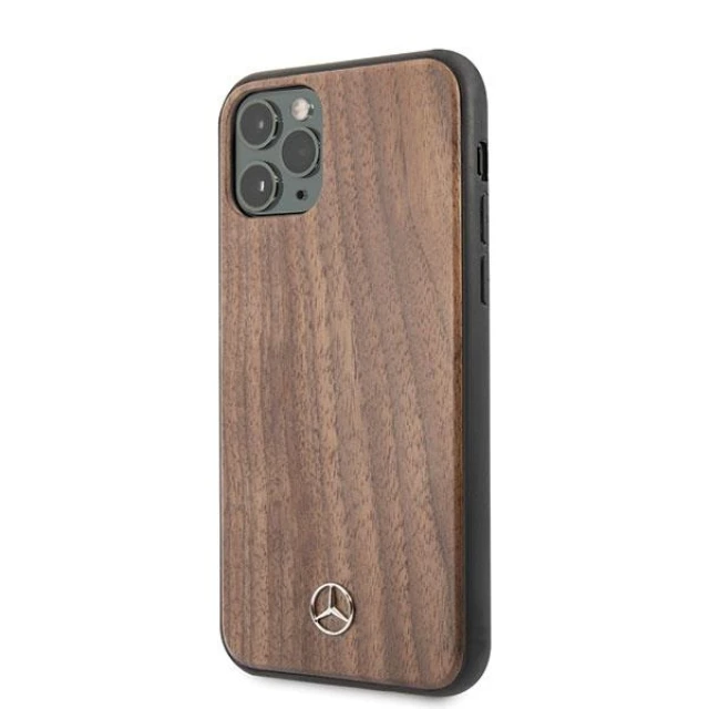 Чохол Mercedes для iPhone 11 Pro Max Wood Line Walnut (MEHCN65VWOLB)