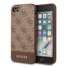 Чохол Guess 4G Stripe Collection для iPhone 7 | 8 | SE 2022/2020 Brown (GUHCI8G4GLBR)