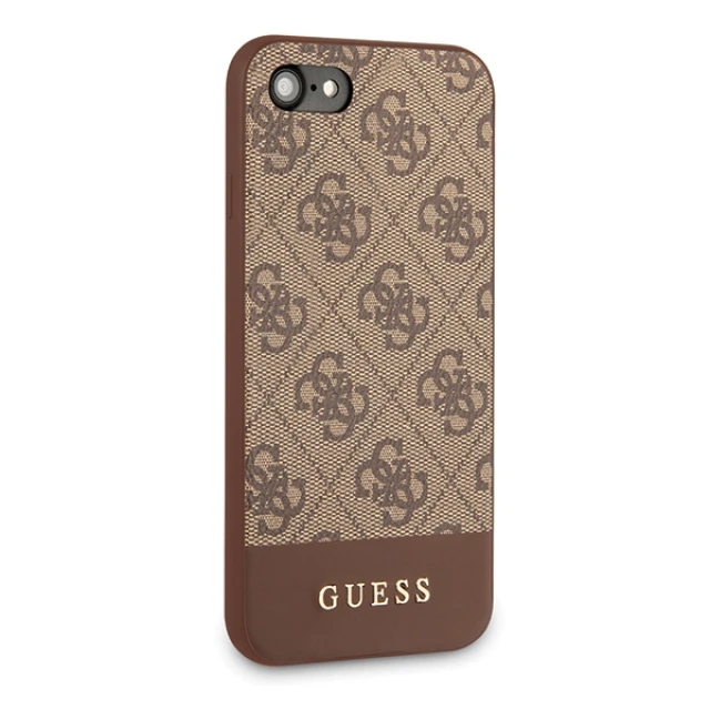 Чехол Guess 4G Stripe Collection для iPhone 7 | 8 | SE 2022/2020 Brown (GUHCI8G4GLBR)