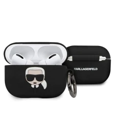 Чохол Karl Lagerfeld Silicone Iconic для AirPods Pro Black (KLACAPSILGLBK)