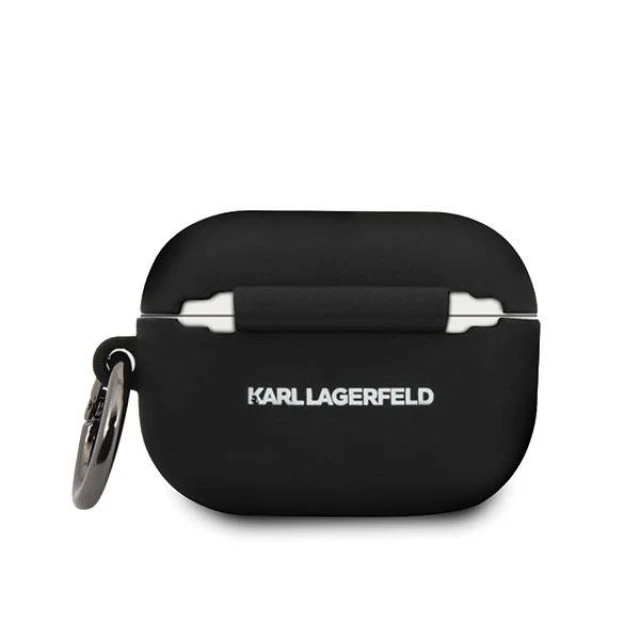 Чохол Karl Lagerfeld Silicone Iconic для AirPods Pro Black (KLACAPSILGLBK)