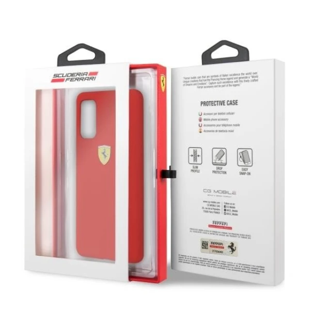 Чохол Ferrari для Samsung Galaxy S20 G980 Silicone Red (FESSIHCS62RE)