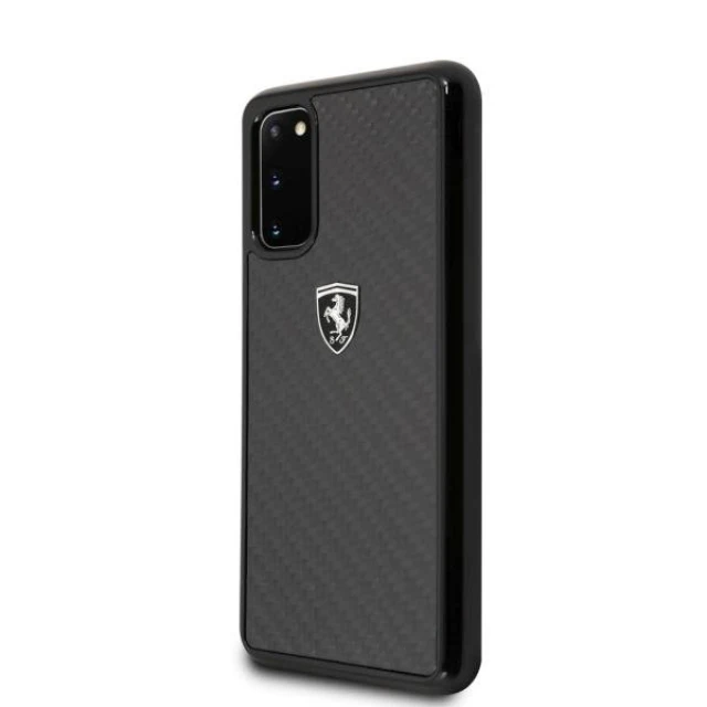 Чохол Ferrari для Samsung Galaxy S20 G980 Carbon Heritage Black (FEHCAHCS62BK)