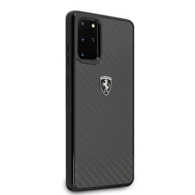Чохол Ferrari для Samsung Galaxy S20 Plus G985 Carbon Heritage Black (FEHCAHCS67BK)