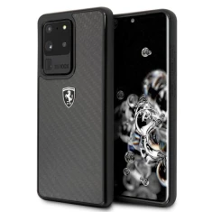 Чохол Ferrari для Samsung Galaxy S20 Ultra G988 Carbon Heritage Black (FEHCAHCS69BK)