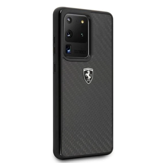 Чохол Ferrari для Samsung Galaxy S20 Ultra G988 Carbon Heritage Black (FEHCAHCS69BK)