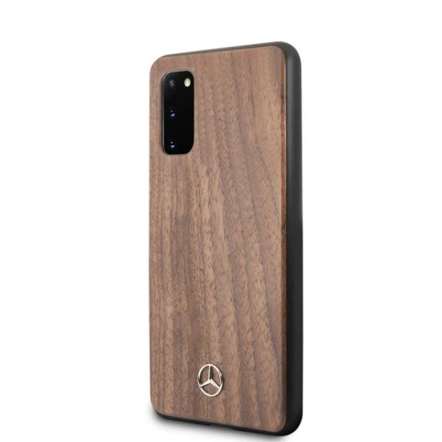 Чохол Mercedes для Samsung Galaxy S20 G980 Wood Line Walnut (MEHCS62VWOLB)