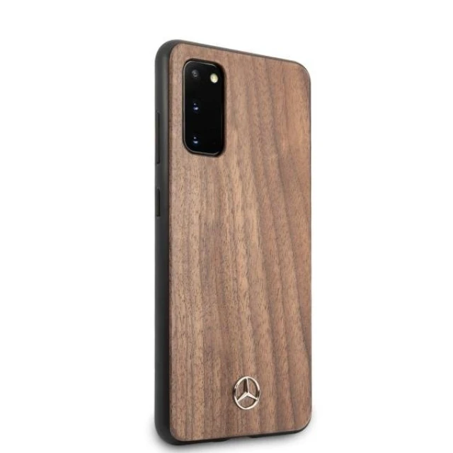 Чохол Mercedes для Samsung Galaxy S20 G980 Wood Line Walnut (MEHCS62VWOLB)