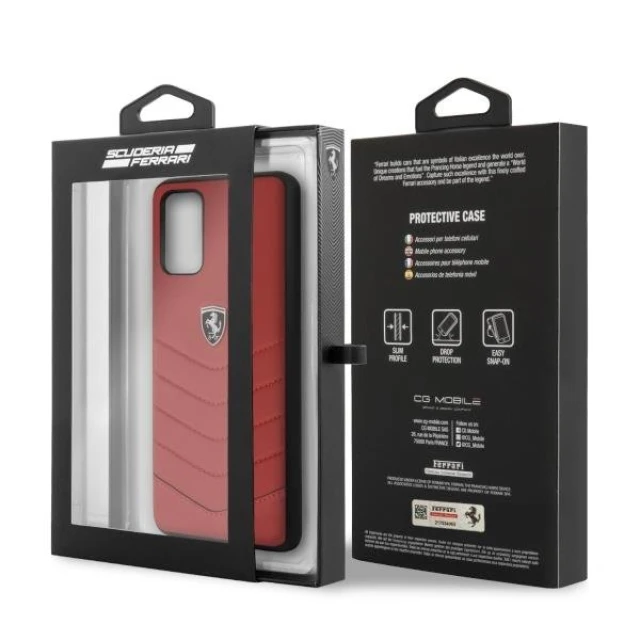 Чохол Ferrari для Samsung Galaxy S20 Plus G985 Heritage Red (FEHQUHCS67RE)