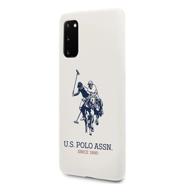 Чохол U.S. Polo Assn Silicone Collection для Samsung Galaxy S20 G980 White (USHCS62SLHRWH)