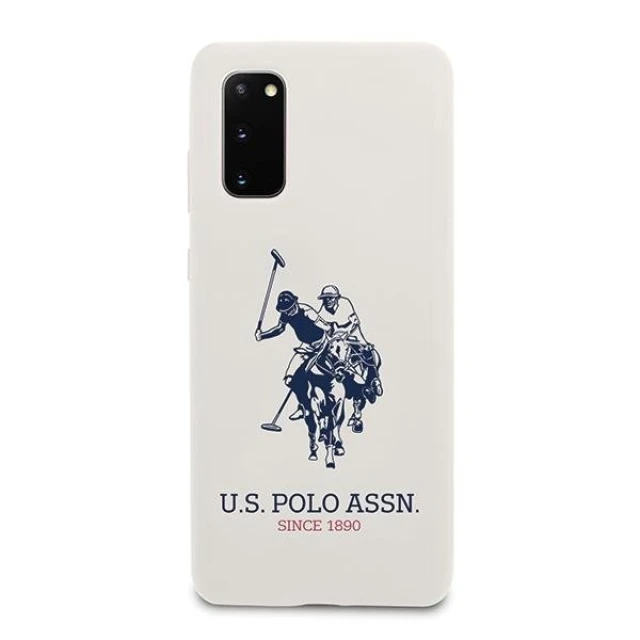 Чохол U.S. Polo Assn Silicone Collection для Samsung Galaxy S20 G980 White (USHCS62SLHRWH)