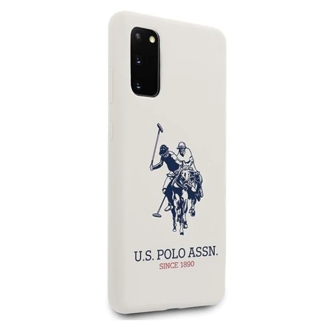 Чохол U.S. Polo Assn Silicone Collection для Samsung Galaxy S20 G980 White (USHCS62SLHRWH)