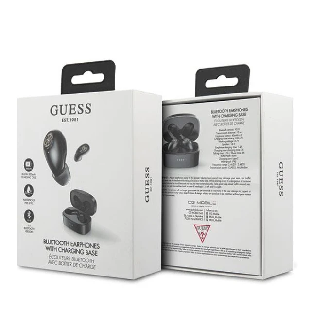 Навушники Guess 4G TWS Bluetooth Black (GUTWSJL4GBK)