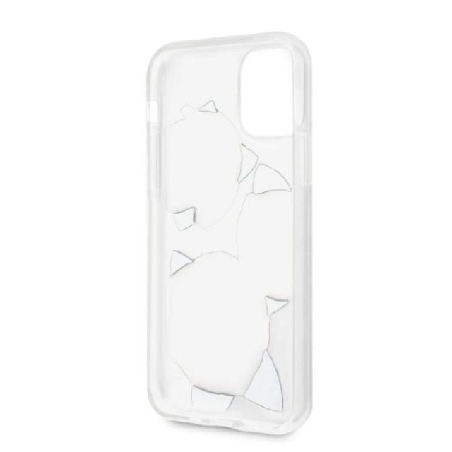 Чохол Guess Flower Desire Pink & White Rose для iPhone 11 Pro Transparent (GUHCN58ROSTRT)