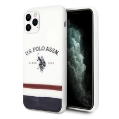 Чохол U.S. Polo Assn Tricolor Pattern Collection для iPhone 11 Pro Max White (USHCN65PCSTRB)