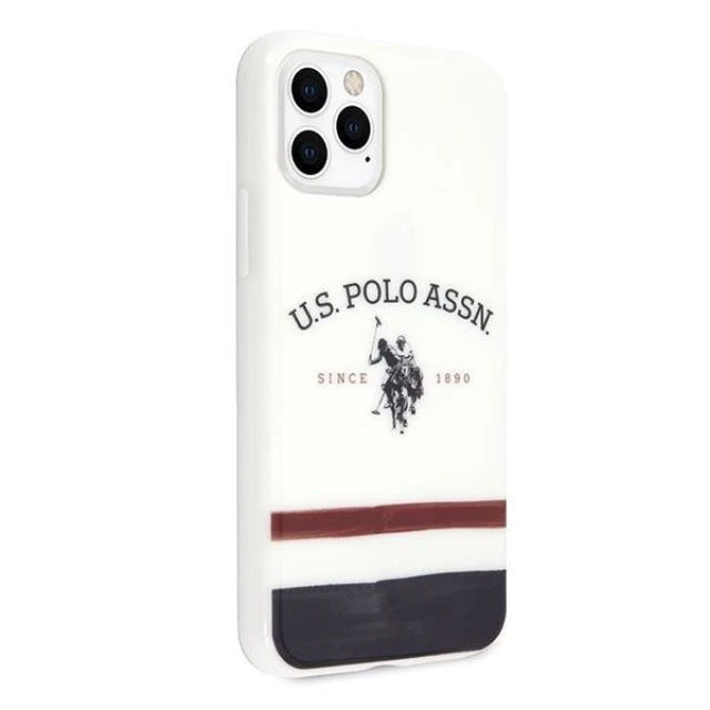 Чохол U.S. Polo Assn Tricolor Pattern Collection для iPhone 11 Pro Max White (USHCN65PCSTRB)