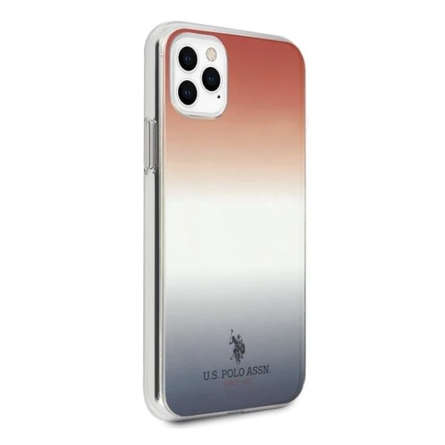 Чехол U.S. Polo Assn Gradient Pattern Collection для iPhone 11 Pro Blue Red (USHCN58TRDGRB)