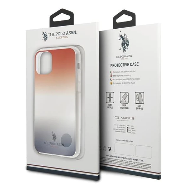 Чехол U.S. Polo Assn Gradient Pattern Collection для iPhone 11 Blue Red (USHCN61TRDGRB)