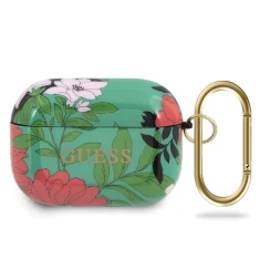 Чохол Guess Flower Collection для AirPods Pro Green (GUACAPTPUBKFL01)