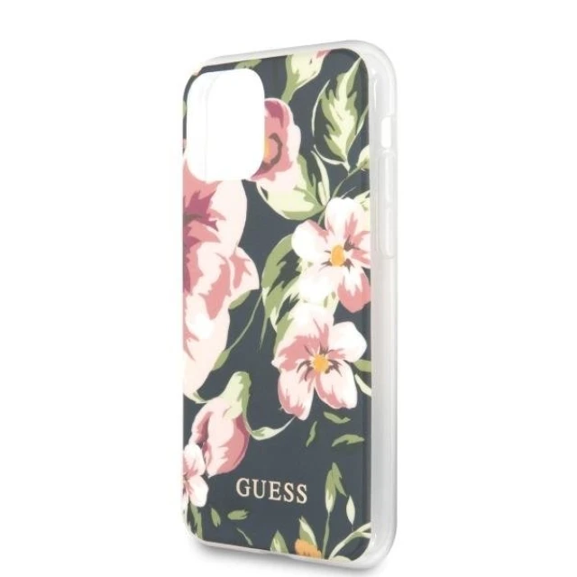 Чохол Guess Flower Collection для iPhone 11 Pro Max Blue (GUHCN65IMLFL03)