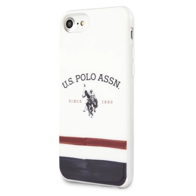Чохол U.S. Polo Assn Tricolor Pattern Collection для iPhone SE 2020/8/7 White (USHCI8PCSTRB)
