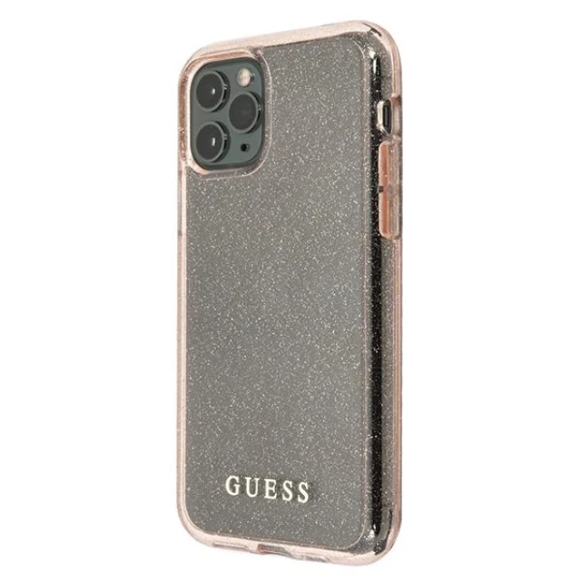 Чохол Guess Glitter для iPhone 11 Pro Max Pink (GUHCN65PCGLPI)