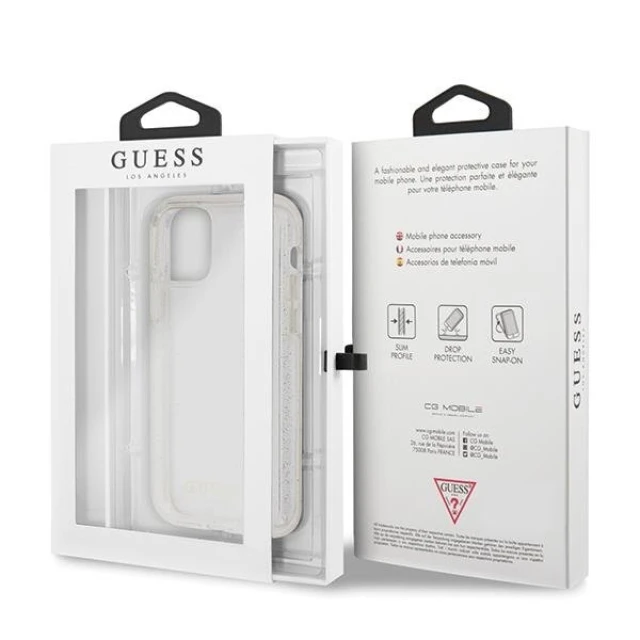 Чехол Guess Glitter для iPhone 11 Pro Max Silver (GUHCN65PCGLSI)