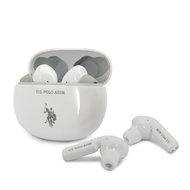 Бездротові навушники U.S. Polo Assn TWS with Charging Case White (USTWS1WH)
