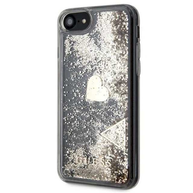 Чохол Guess Glitter Charms для iPhone SE 2022| 2020 | 8 | 7 Gold (GUOHCI8GLHFLGO)