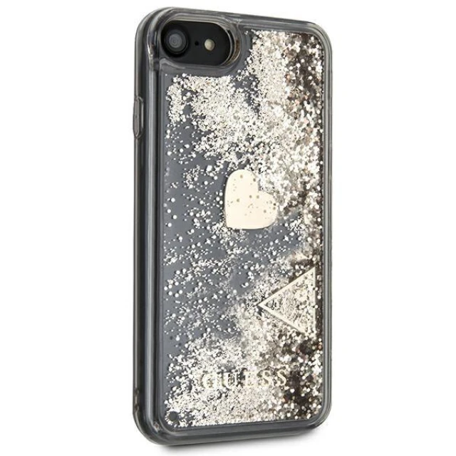 Чохол Guess Glitter Charms для iPhone SE 2022| 2020 | 8 | 7 Gold (GUOHCI8GLHFLGO)