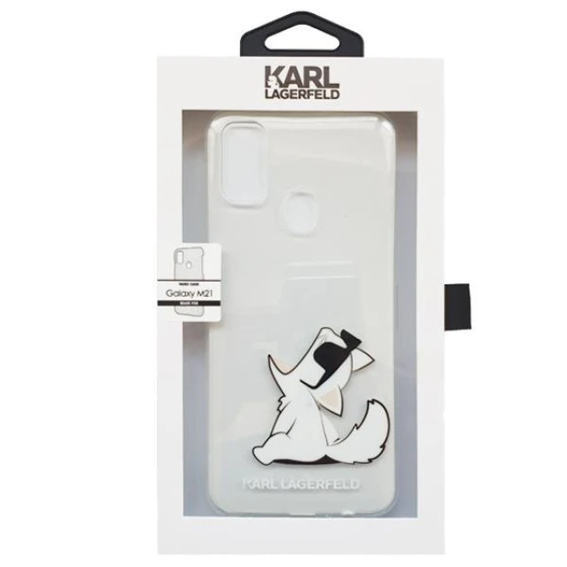 Чохол Karl Lagerfeld Choupette Fun для Samsung Galaxy M21 Transparent (KLHCM21CFNRC)