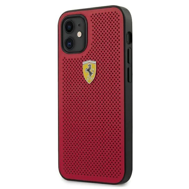 Чехол Ferrari для iPhone 12 mini Off Track Perforated Red (FESPHEHCP12SRE)