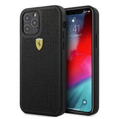 Чохол Ferrari для iPhone 12 | 12 Pro Off Track Perforated Black (FESPHEHCP12MBK)