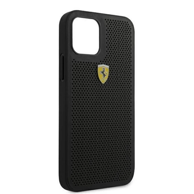 Чохол Ferrari для iPhone 12 Pro Max Off Track Perforated Black (FESPHEHCP12LBK)