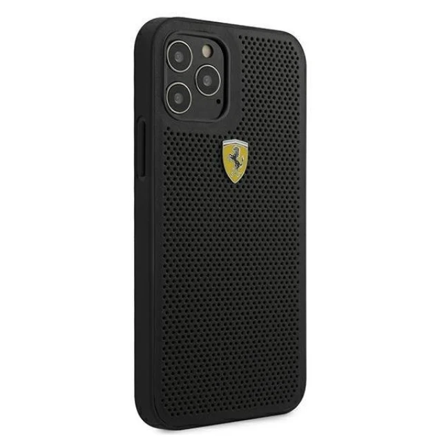 Чохол Ferrari для iPhone 12 Pro Max Off Track Perforated Black (FESPHEHCP12LBK)