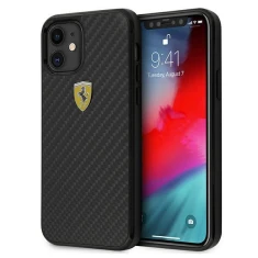 Чохол Ferrari для iPhone 12 mini On Track Real Carbon Black (FERCAHCP12SBK)