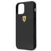 Чехол Ferrari для iPhone 12 mini On Track Real Carbon Black (FERCAHCP12SBK)