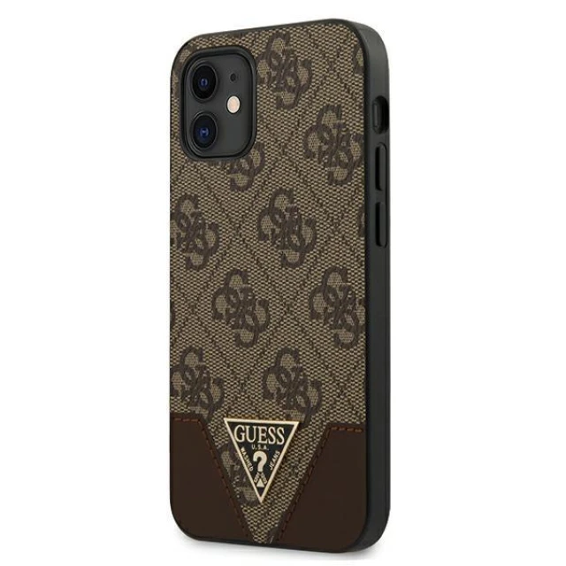 Чехол Guess 4G Triangle Collection для iPhone 12 mini Brown (GUHCP12SPU4GHBR)